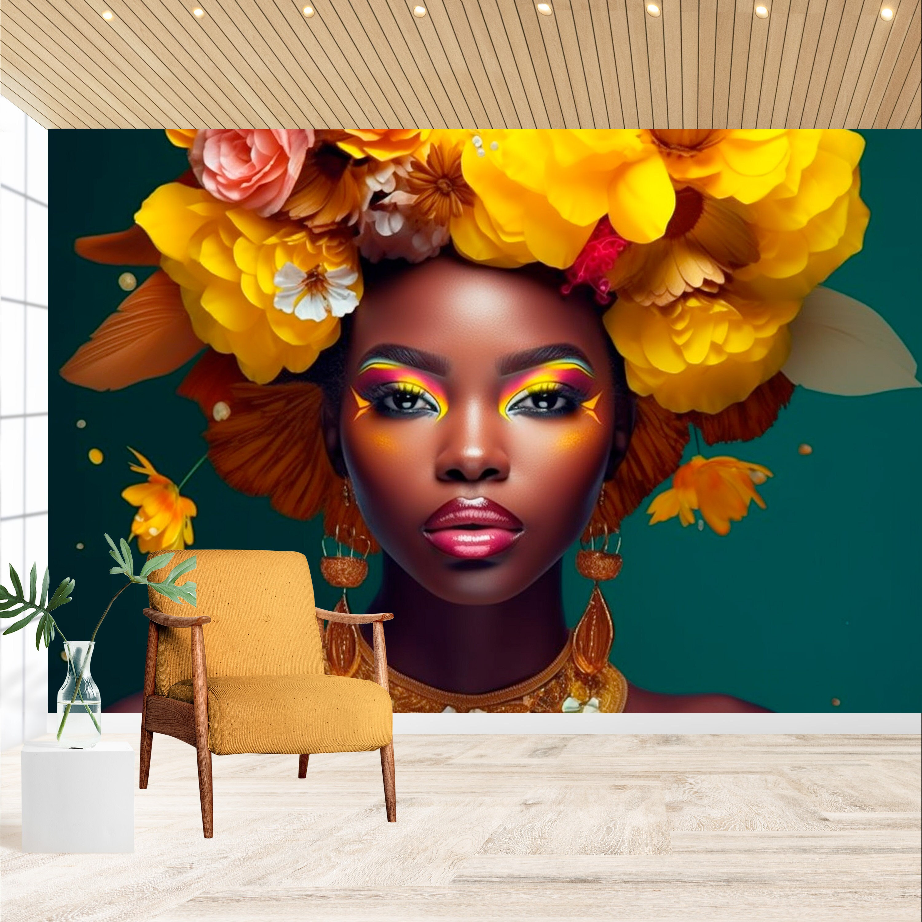 Woman Peel And Stick Wallpaper For Beauty Salon Decor Self Adhesive woman-peel-and-stick-wallpaper-for-beauty-salon-decor-self-adhesive