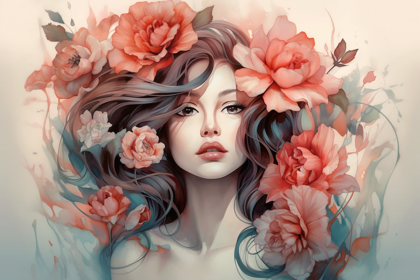 Papier Peint 3D Fleur Rose – Autocollant Mural Pour Salon De Coiffure, Déco Tendance