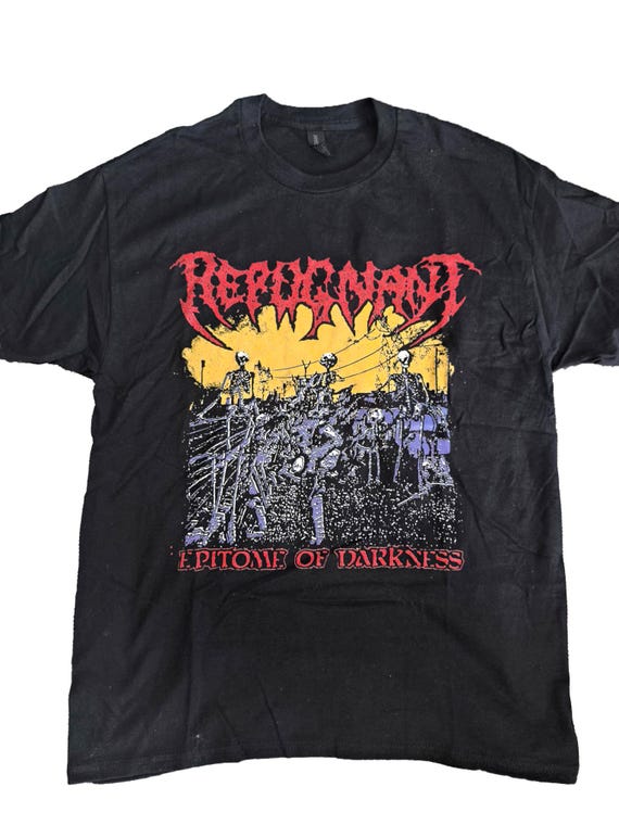 REPUGNANT Epitome of Darkness Band Vintage Design Tshirt - Etsy