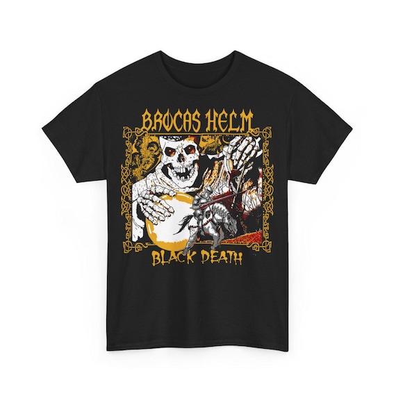 BROCAS HELM Black Death Band Vintage Design Tshirt - Etsy