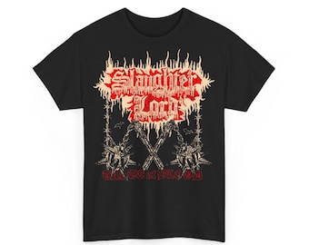 SLAUGHTER LORD taste of blood vintage design tshirt