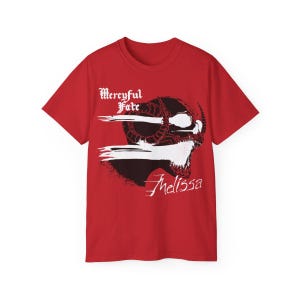 MERCYFUL FATE MELISSA red vintage design tshirt