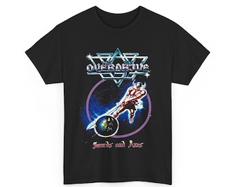 OVERDRIVE swords and axes vintage design tshirt