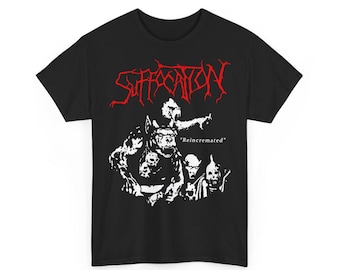SUFFOCATION reincremated band vintage design tshirt