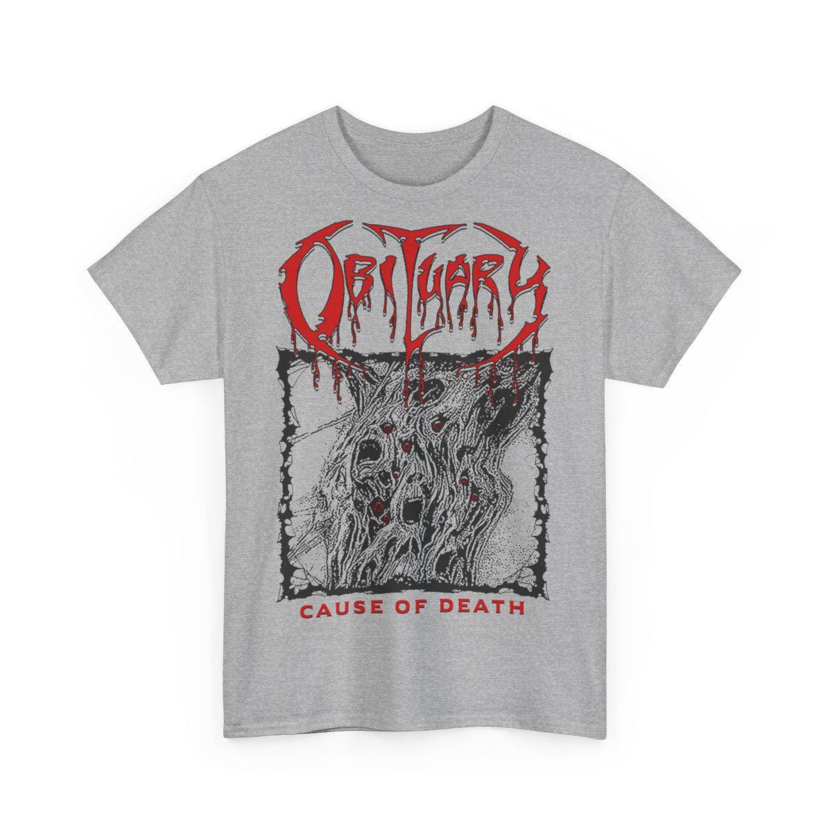 OBITUARY Cause of Death Vintage Design Tshirt - Etsy