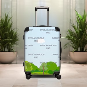 Customizable Suitcase Mockup for Print on Demand – Showcase Your Unique Designs!