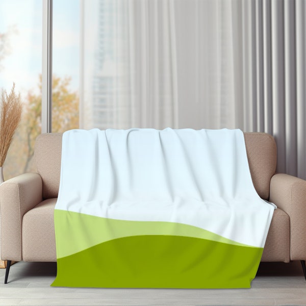 Luxurious Velveteen Plush Blanket Mockup - Effortless Drag and Drop with Transparent Overlay