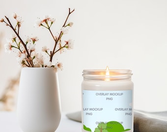 Blank Scented Soy Candle Mockup Bundle (Digital Download)