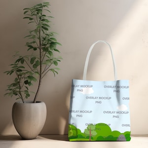 AOP Tote Bag Mockup, Printify Mockup, AOP Tote Bag Mock Up, All Over Print Tote Bag, Mock Up Bag, White Handle Tote Bag, Printful POD Tote