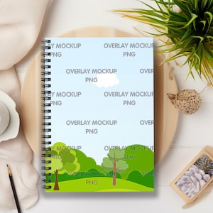 Spiral Notebook Mockup, Blank Spiral Notebook Mockup, Planner Mockup, Journal Mockup,  Boho Mockup, Book Mock Ups