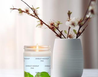 Blank Scented Soy Candle Mockup Bundle (Digital Download)