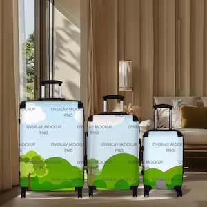Suitcase Mockup - Travel Set - for Creative Entrepreneurs - Print on Demand Overlay Mockup