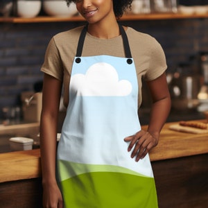 AOP Apron Mockup with Transparent Overlay - Perfect for Canva Creations