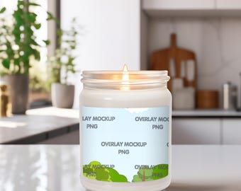 Blank Scented Soy Candle Mockup Bundle (Digital Download)