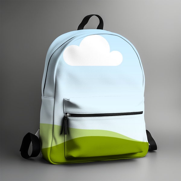 Sublimation Backpack Mockup: Easy-to-Use Transparent Overlay for Canva and More!