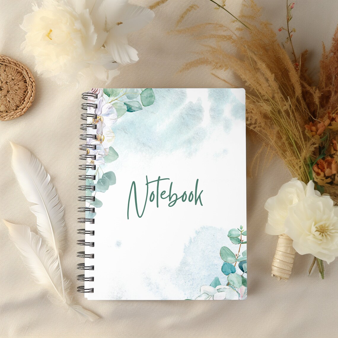 Spiral Notebook Mockup With Transparent Overlay (PNG) - Etsy