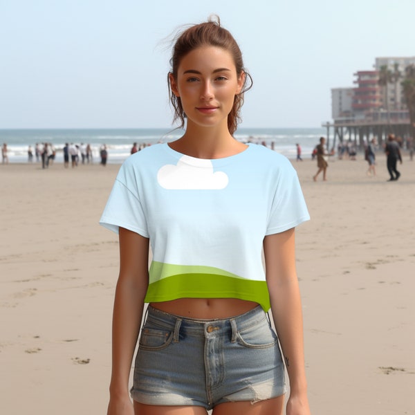 Stunning AOP Crop Top Mockup - Perfect for Print on Demand and Canva Users!