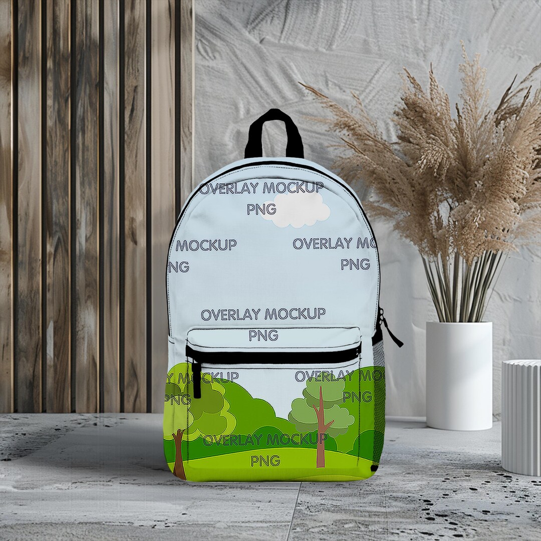 Customizable Backpack Mockup for Print on Demand | Canva Compatible ...