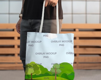 Maquette de sac fourre-tout AOP - Printify All Over Print (PNG)