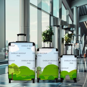 Suitcase Mockup - Travel Set - for Creative Entrepreneurs - Print on Demand Overlay Mockup