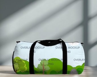 Duffel Bag AOP Design Mockup (PNG)