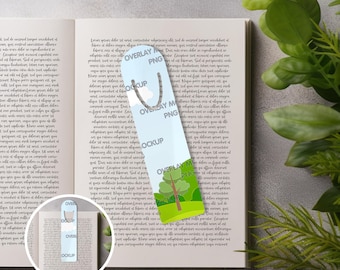 Bookmark Mockup Bundle - 2x PNG Overlay Mockups - Showcase Your Designs with Style