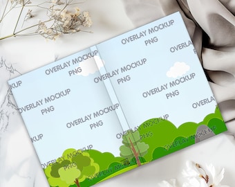 Softcover notebookmodel VOOR- en achterkant, softcover dagboekmodel, blanco notebookmodel, plannermodel, dagboekmodel, compatibel met canva
