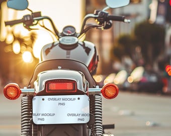License Plate PNG Mockup, Car Design Template