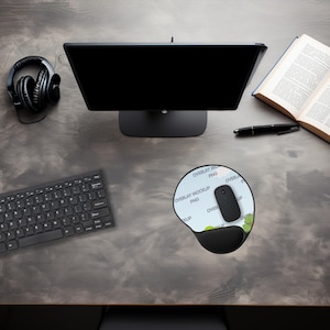 Professional Mouse Pad Mockup wrist rest - Canva Compatible - Mousepad Desk Pad Mockup - Gaming Mouse Pad Mockup