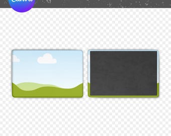 Magnet Mockup, 2x3 inch Rectangle, Canva Drag & Drop Frame (Canva Template)