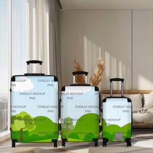 Suitcase Mockup - Travel Set - for Creative Entrepreneurs - Print on Demand Overlay Mockup
