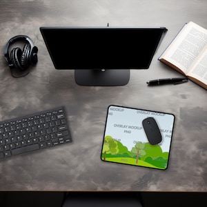Professional Mouse Pad Mockup 9x7 - Canva Compatible - Mousepad Desk Pad Mockup - Gaming Mouse Pad Mockup