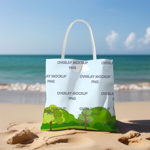 AOP Tote Bag Mockup, Printify Mockup, AOP Tote Bag Mock Up, All Over Print Tote Bag, Mock Up Bag, White Handle Tote Bag, Printful POD Tote