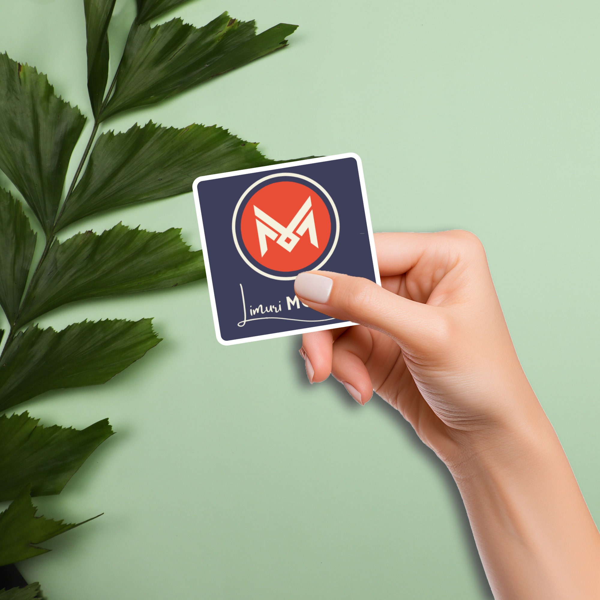 Sticker mockup canva photoshop mockup decal mockup hand etsy