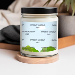 Blank Scented Candle Mock Up, Soy Candle Mockup, Candle mock-up, Print on Demand Mockup, POD Mock up