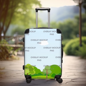 Customizable Suitcase Mockup for Print on Demand – Showcase Your Unique Designs!