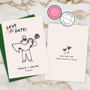 Save The Date Einladungsvorlage Handgezeichnete Kritzel Illustration Niedlich Handgeschriebene Hochzeit Save The Date Karte Illustriert Save The Dates 9n