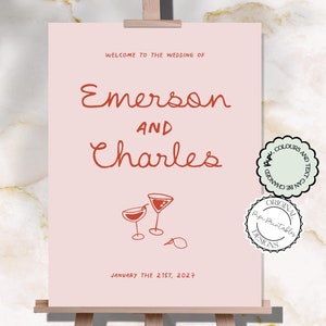Wedding Welcome Sign Template Hand Drawn Scribble Illustration Reception Signage Printable Handwritten Signage Illustrated Party Decor 0q