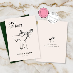 Illustrierte Save The Date Einladung Vorlage Scribble Illustration Printable Save The Date Karten Hochzeit lädt Einzigartige Save Our Dates 9n