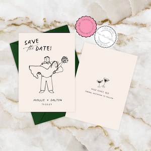 Illustrierte Save The Date Einladungskarte Vorlage Handgezeichnete Scribble Illustration Niedlich Handgeschriebene Hochzeit Save The Date Karte Save The Dates 9n