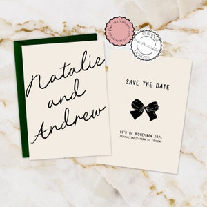 Bewaar de datum uitnodiging sjabloon Hand getrokken Krabbel illustraties Retro geïllustreerde feestuitnodiging grillige handgeschreven Save The Dates 10