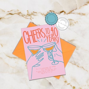 Hand Drawn 40th Birthday Invitation Template Scribble Illustrated Invite Colorful 40th Birthday Dinner Invitation Birthday Brunch Invitation