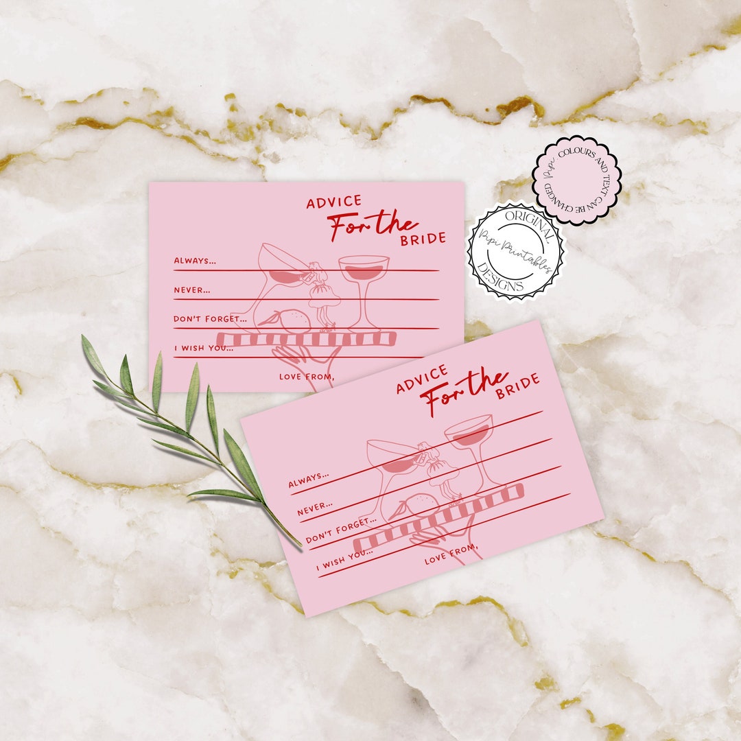 Advice for the Bríde Card Template Hand Drawn Scribble Illustrations ...