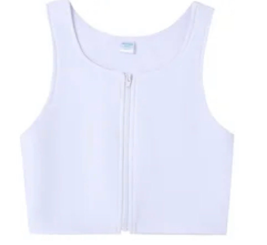 High-quality Zip-up Chest Binder Vest for Ftm, Transmen , Nonbinary 