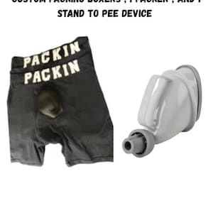 FTM Packer: Custom Packing Boxers, Stand to Pee Device