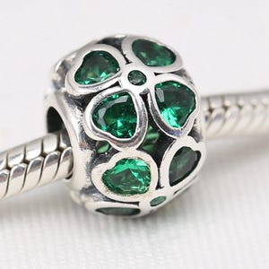 pandora green clover charm s925 ale with pouch uk