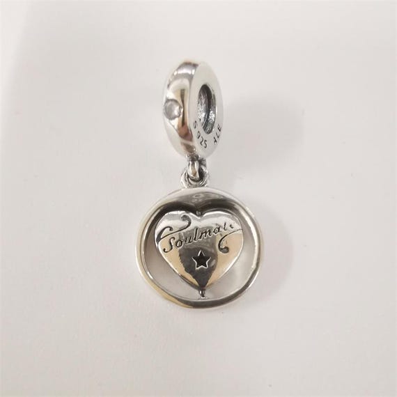 soul mate 62❣️ Pandora Silver the Eternal Soul Mate Rotates the Pendant