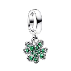 pandora sparkling four-leaf clover s925 ale charm pendant