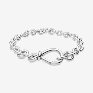 pandora chunky infinity knot bracelet s925 ale,various size&#39;s