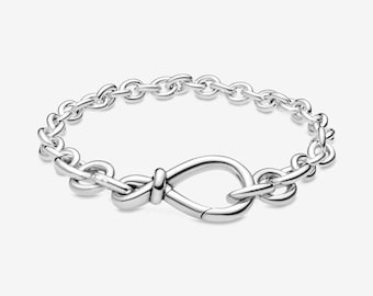 pandora chunky infinity knot bracelet s925 ale,various size&#39;s